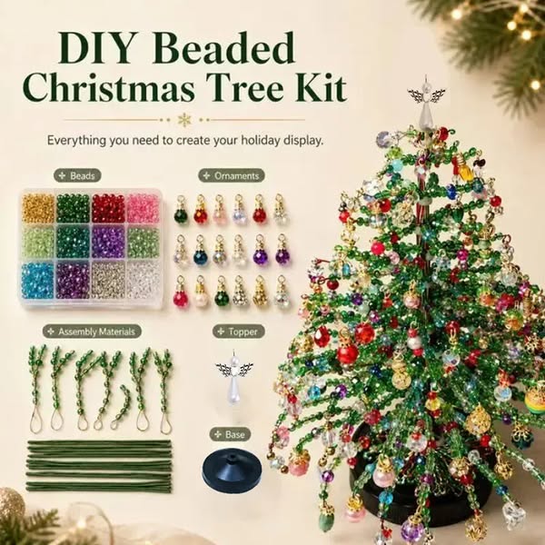 News - DIY Beaded Christmas Tree Ornament Craft Kit