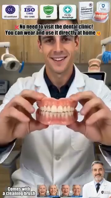 A simple cosmetic solution designed for people with missing or damaged teeth