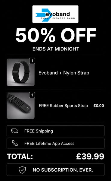 Evoband Health and Fitness Tracker