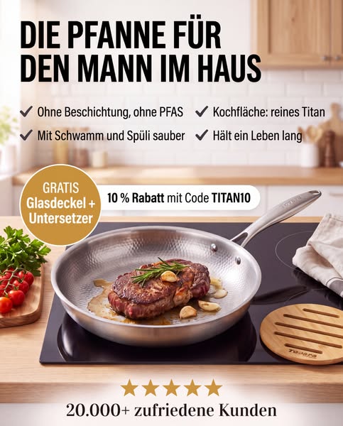 Die Pfanne fürs tägliche Kochen: ohne Beschichtung