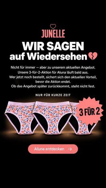 Ihre erste Periode? Sie ist vorbereitet.