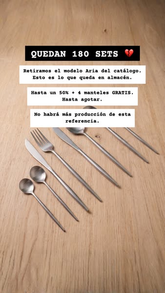 Aniversario Gatti - Set de Cuberteria