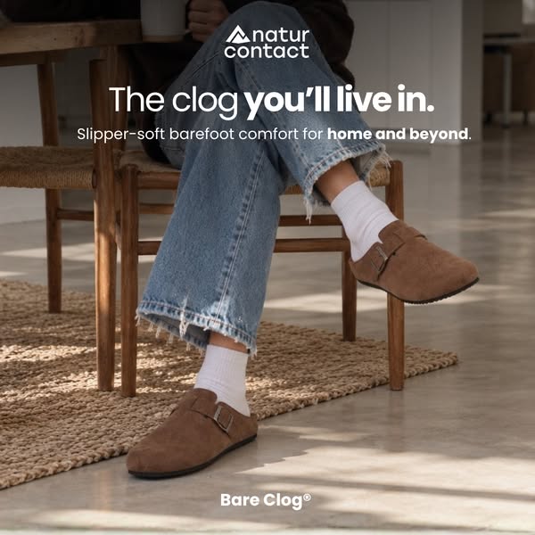 Naturcontact | Bare Clog® Open Back Barefoot Clogs-Shoes