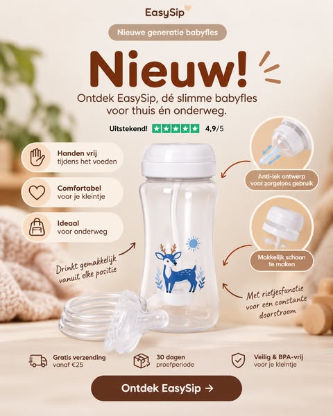 1+1 GRATIS: voed je baby met je handen vrij