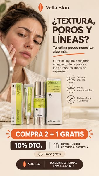 ¿Textura, poros y líneas? Prueba el retinal.