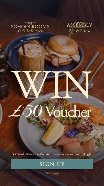 Join Our Mailing List For Your Chance To Win A £50 Voucher
