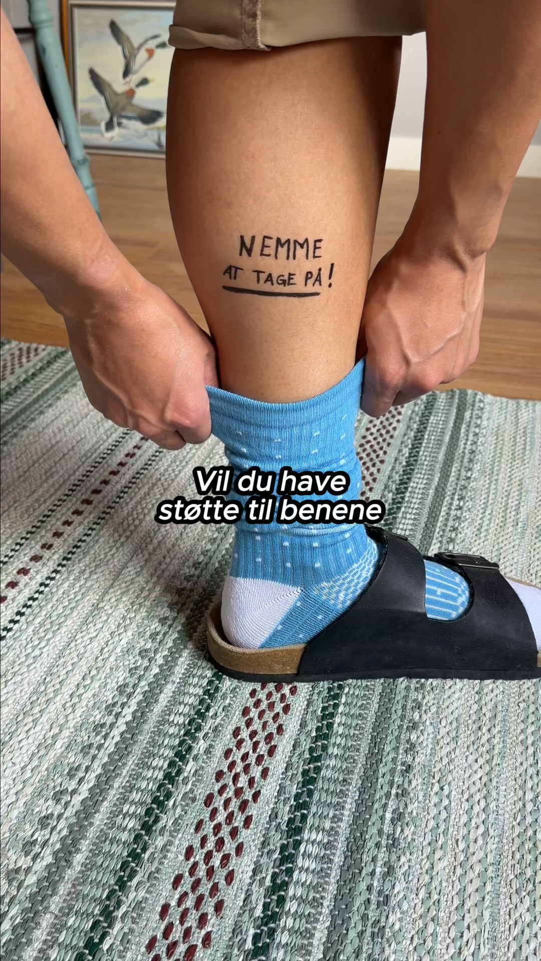 Støttestrømper, der er nemme at tage på