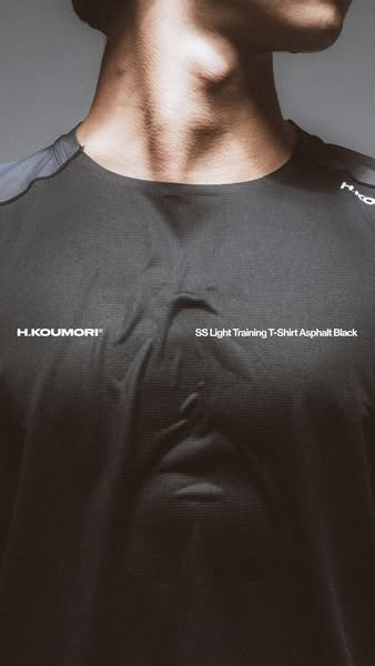 SS Light Training T-Shirt Asphalt Black
