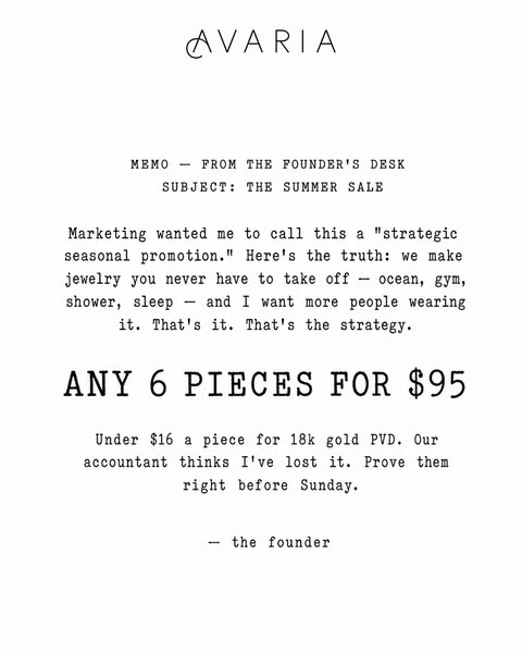 Pick Any 6 Pieces for $95