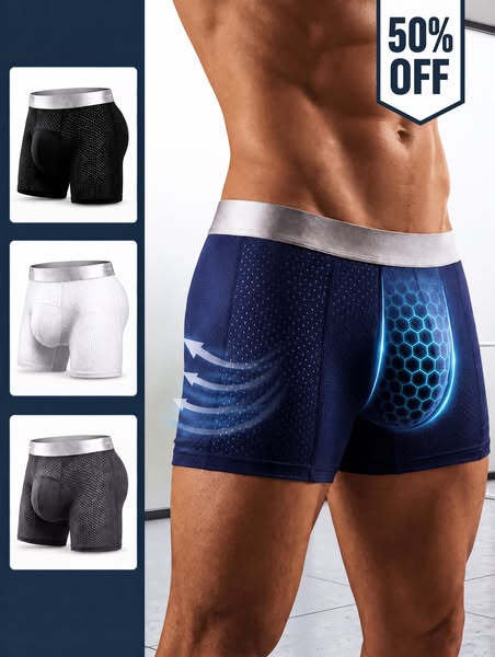 Premium Leakproof IceSilk Mesh Men's Boxer