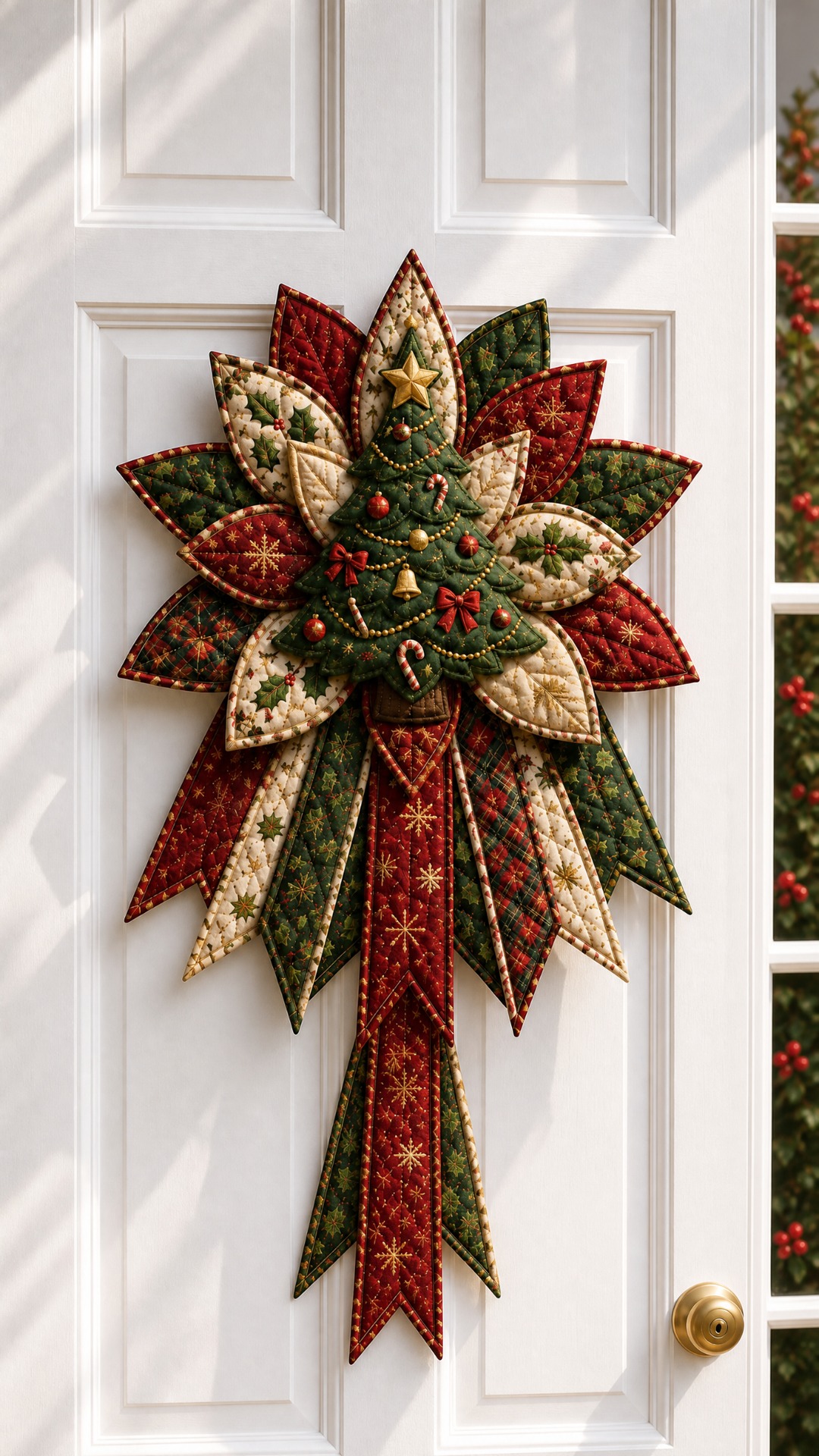 Beginner-Friendly Oversized Christmas Character Quilted Door Hanger Sewing Kit | Complete Kit with All Tools & Step-by-Step Guide Included