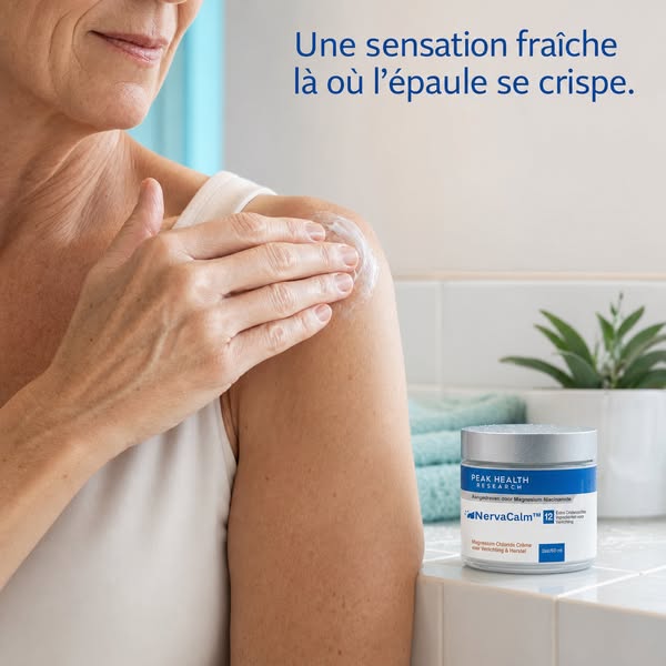 Une sensation fraîche là où l’épaule se crispe
