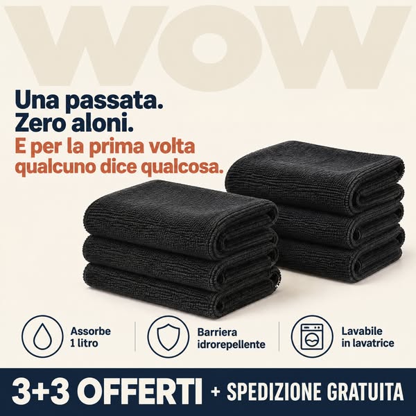 2 PANNI ACQUISTATI + 2 IN OMAGGIO