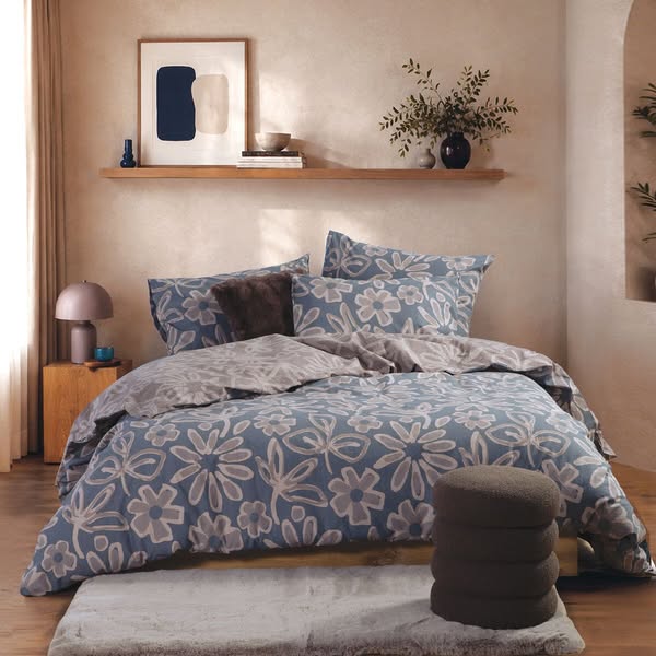 Σεντόνια king size με λάστιχο σετ Harmony grey nef nef homeware
