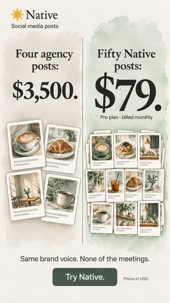 Four agency posts: $3,500. Fifty Native posts: $79.