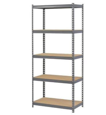 Heavy Duty Steel Shelving Garage Racking Unit 175Kg Per Shelf (5 Levels 1800Mm H X 900Mm W X 450Mm D) Free Next Day Delivery