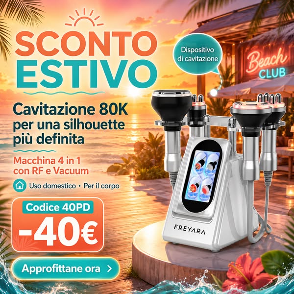 Offerta Estiva: -40€ Subito con Codice 40PD!