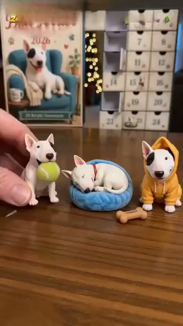 24 Tage Bull-Terrier-Weihnachtsfreude.