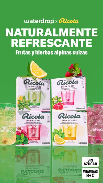 Refréscate con waterdrop® x Ricola