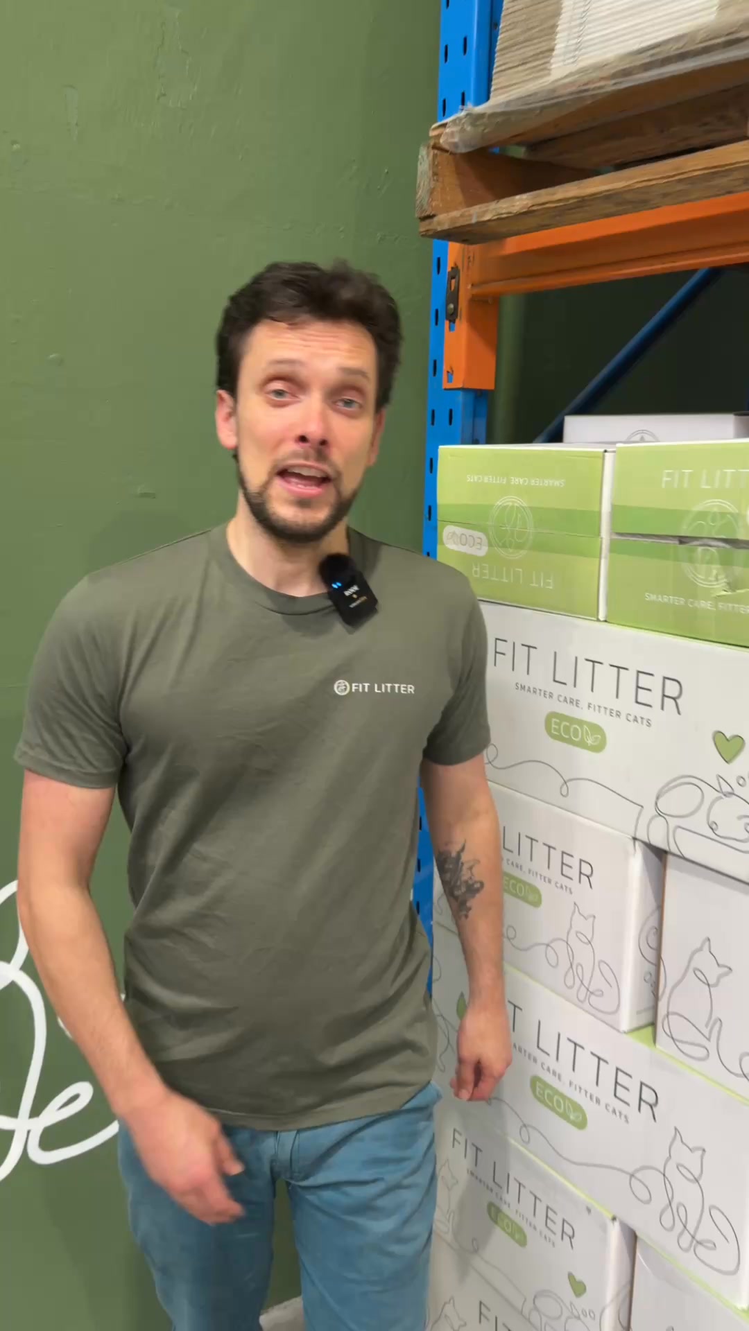 Our new clumping paper cat litter has arrived.