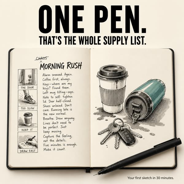 Sketch Life's Little Moments with Just a Pen