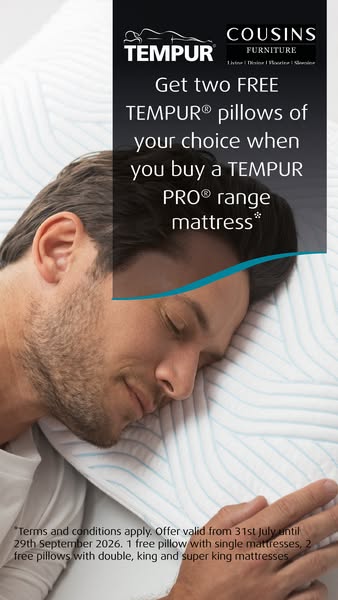 2 free TEMPUR® pillows