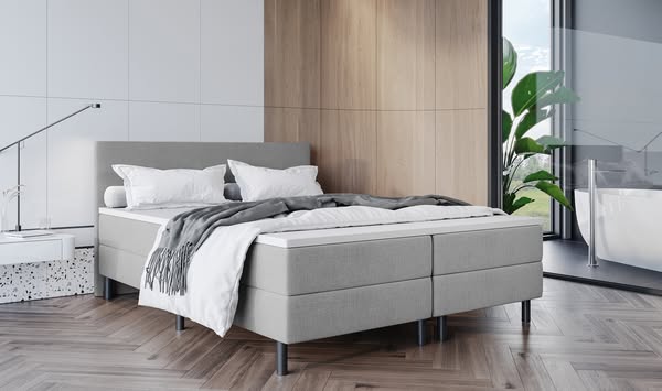 Boxspring Valencia - 140 x 200 - Stof Grijs