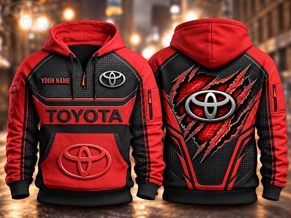 Toyota Special Design Custom Name Thick Hoodie