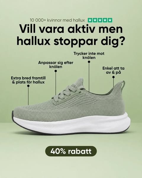 Spara 40% + fri frakt idag!
