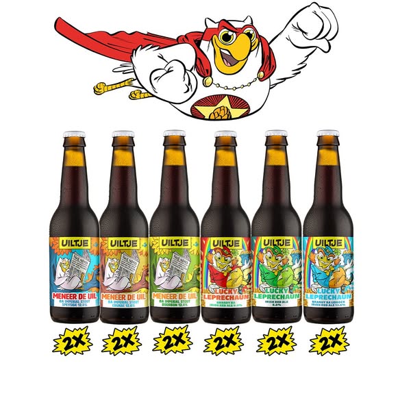 Uiltje Barrel Bastards bierpakket - Middel (12-pack)