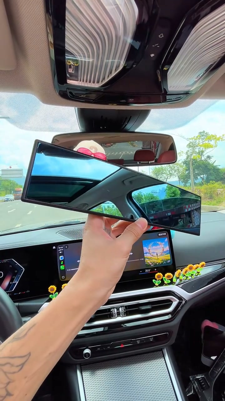 Panoramic Car Rear View Mirror Universal Extender Convex