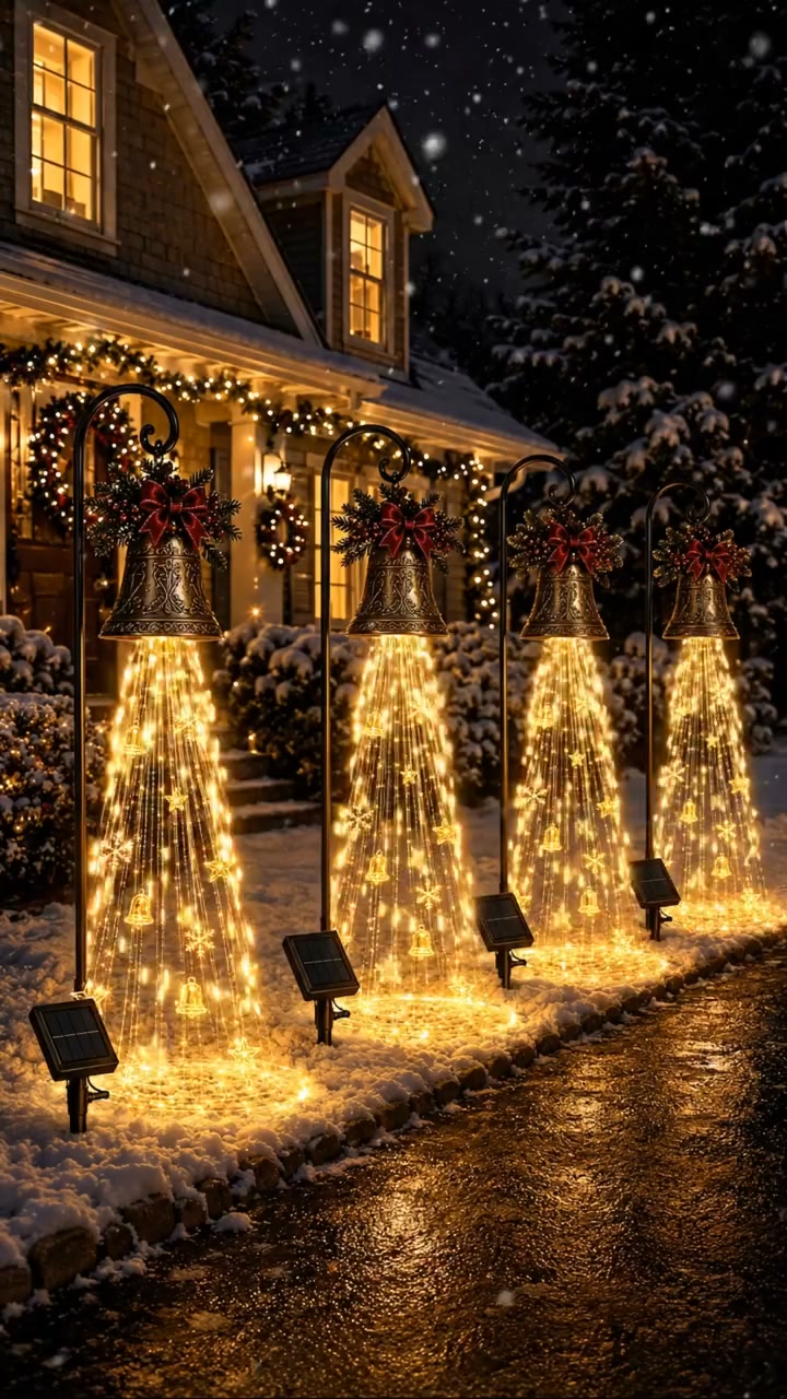 Solar Garden Light “Christmas Bell Cascade”