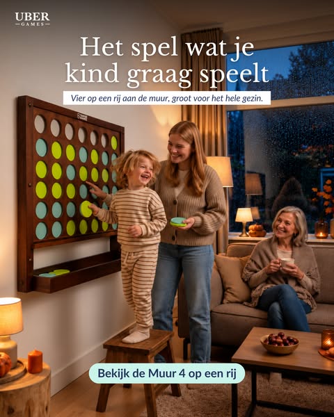 Levensgroot vier op een rij!