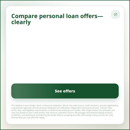 Personal loans for all credit