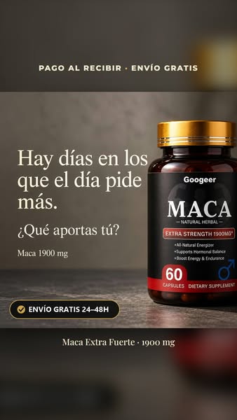Maca 1900 mg · Envío gratis y pago al recibir