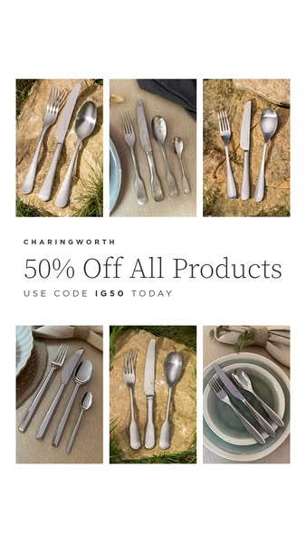 50% off Charingworth Cutlery