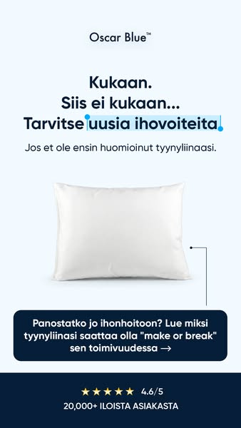 Luonnollinen ihonhoitorutiini 8 tuntia joka yö