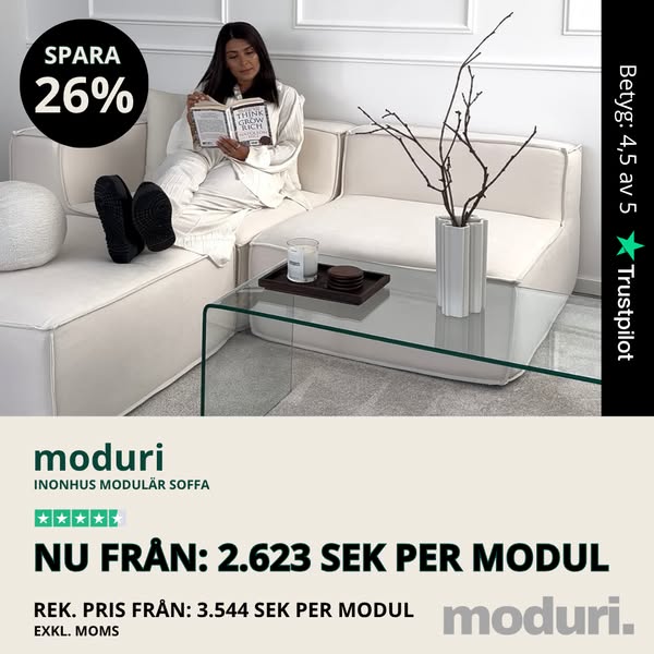 moduri – 26 % introduktionsrabatt