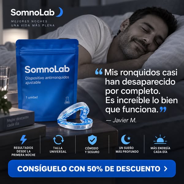 ¡Elimina los ronquidos desde la primera noche!