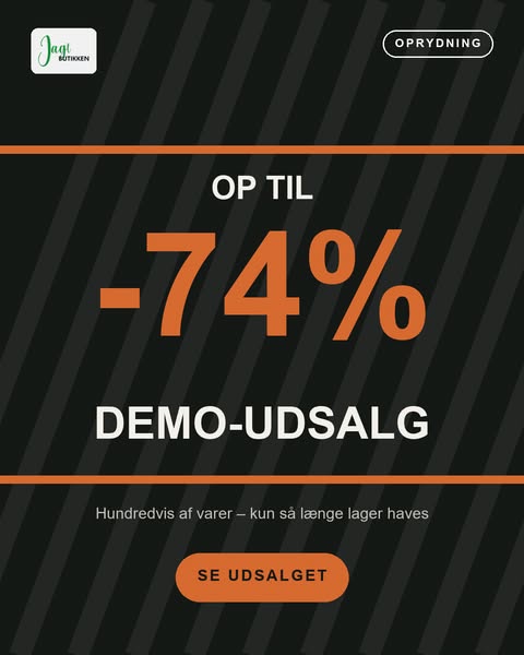 Demo-udsalg – spar op til 74%