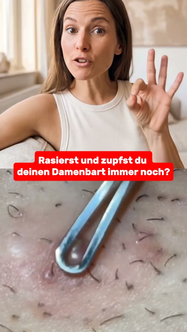 Damenbart? Hör auf zu rasieren, zupfen oder Lasern!
