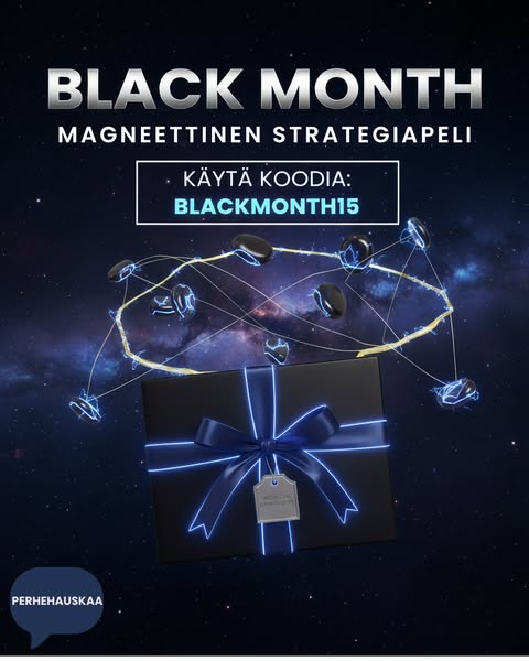 BLACK MONTH! Käytä koodia BLACKMONTH15