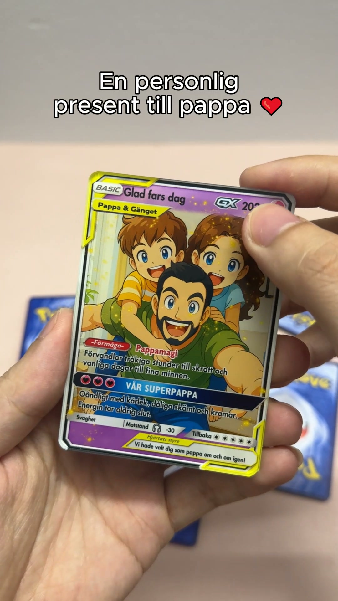 Personligt Pokémon-kort till pappa
