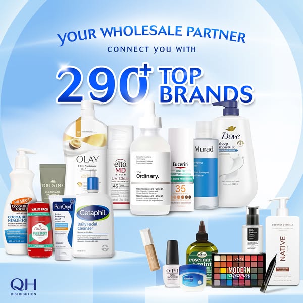 The Ordinary, Olay, NYX, Cetaphil, Eucerin, Palmer’s, and 290 top brands