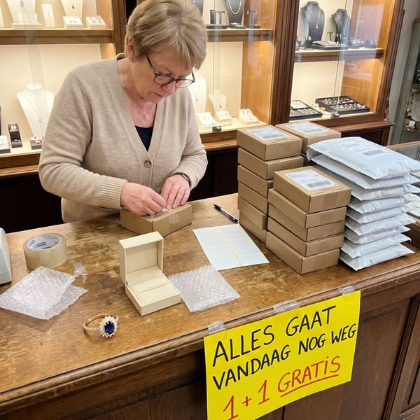 1 + 1 gratis. Wij sluiten na 32 jaar.