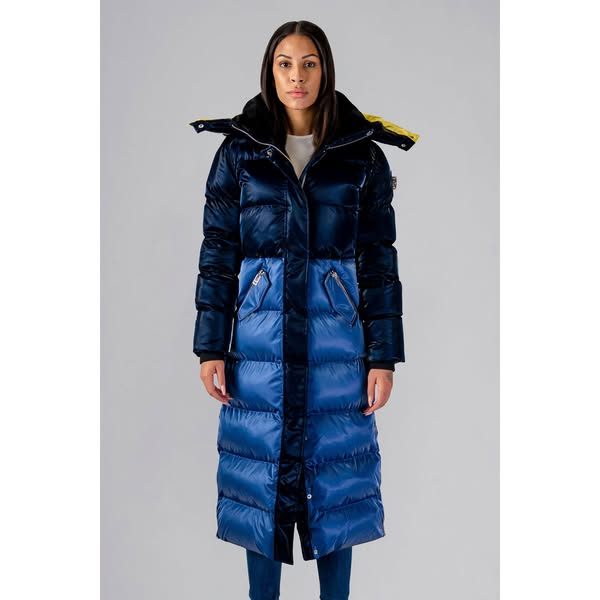 Women's Bird of Paradise Coat - All Wet Blue/Yellow