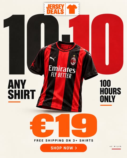 Football Shirts from €19.90 | Jersey Deals