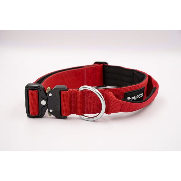 Performance collar with handle 4CM - Red