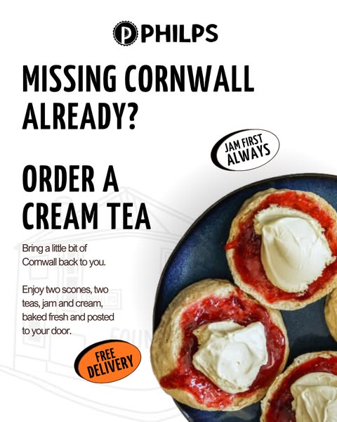 Cream Tea Delivered Free to Your Door
