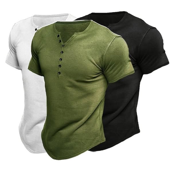Men's Vintage Henley T-shirt
